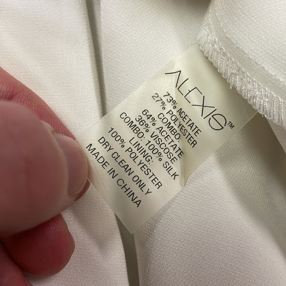 Alexis womens S Small solid white Albania 3/4 sleeve crewneck top EUC - Picture 4 of 5